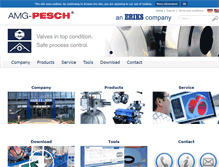 Tablet Screenshot of amg-pesch.com